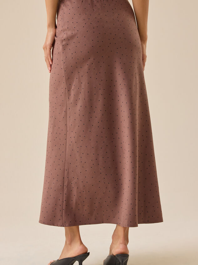 Frankie Polka Dot Midi Skirt Detail 5 - TULLABEE