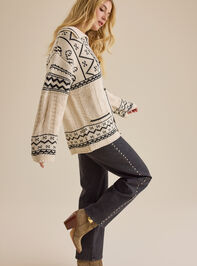 Naya Fairisle Cardigan Detail 3 - TULLABEE