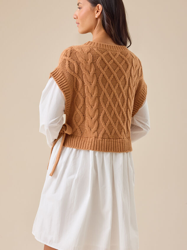 Morgan Sweater Twofer Dress Detail 5 - TULLABEE