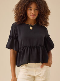 Lori Ruffle Sleeve Top Detail 2 - TULLABEE