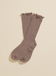 Anna Ribbed Crew Socks - TULLABEE