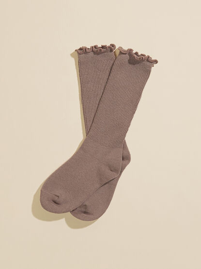 Anna Ribbed Crew Socks - TULLABEE