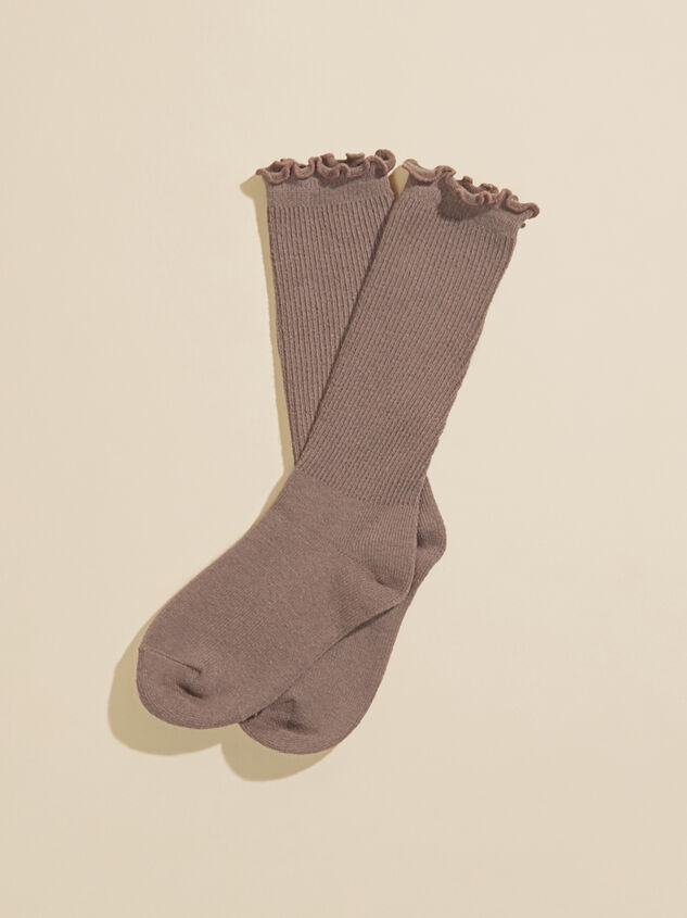 Anna Ribbed Crew Socks - TULLABEE