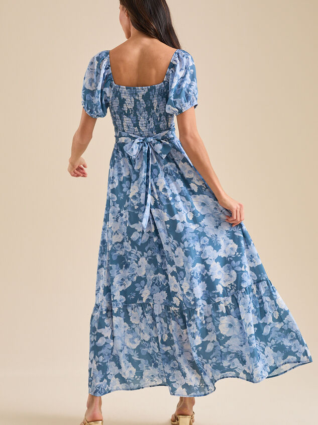Clarey Floral Maxi Dress Detail 4 - TULLABEE
