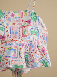 Larissa Tie Back Tank Detail 2 - TULLABEE