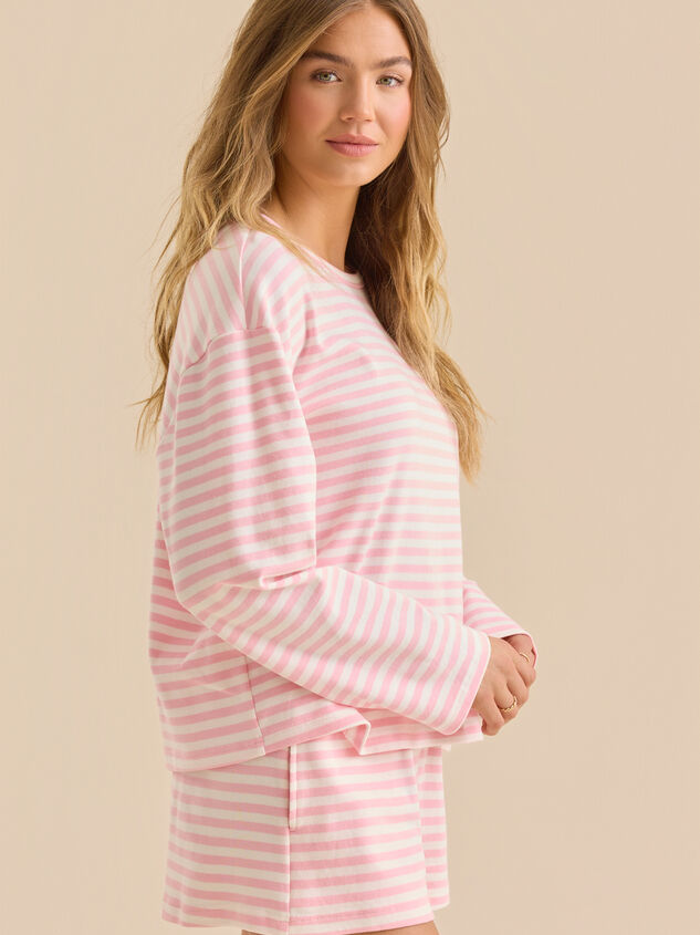 Briley Stripe Crewneck Detail 3 - TULLABEE