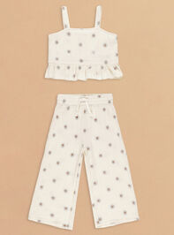 Kayli Embroidered Tank and Pant Set by Rylee + Cru - TULLABEE