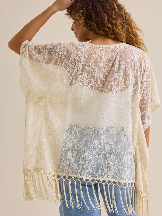 Zahara Lace Kimono Detail 4 - TULLABEE