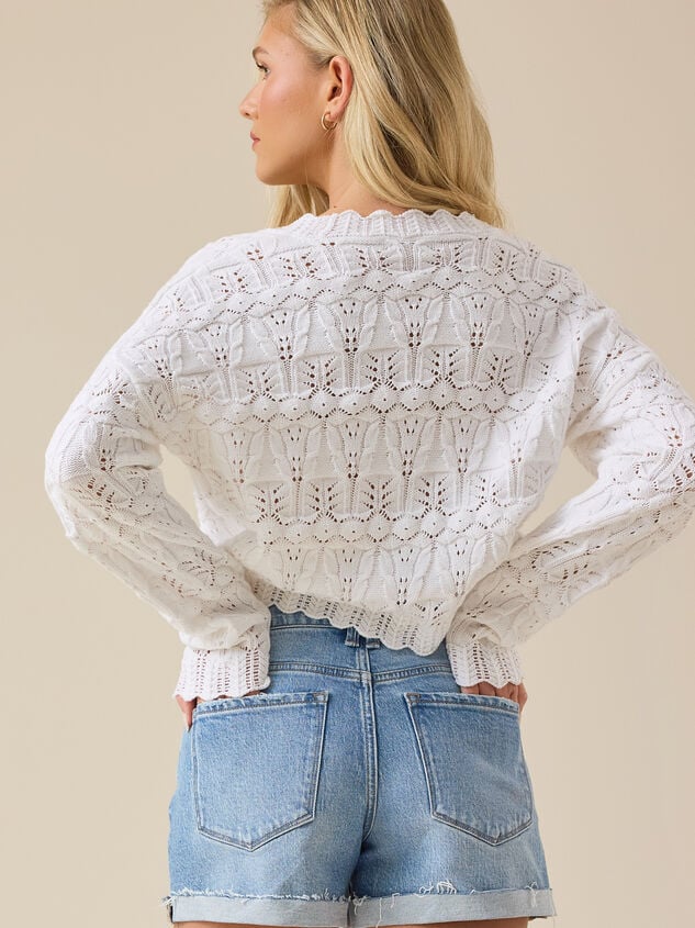 Carrie Pointelle Top Detail 5 - TULLABEE