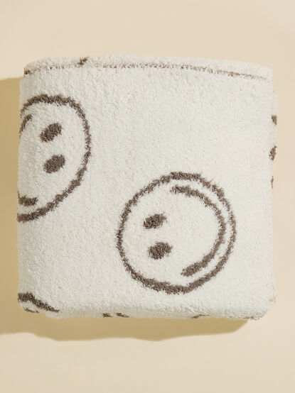 Smiley Face Plush Blanket - TULLABEE