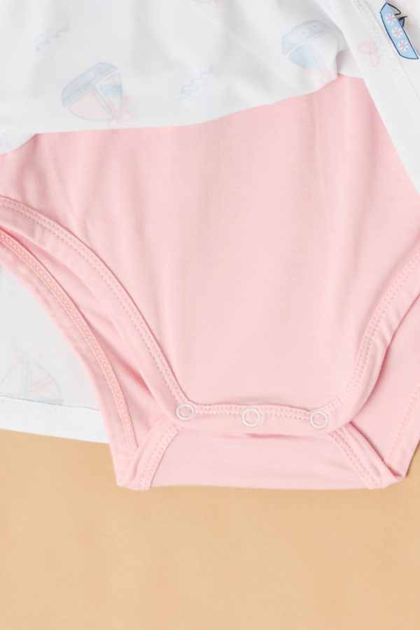 Bubble Sailboat Ruffle Bodysuit Dress Detail 2 - Altar'd State