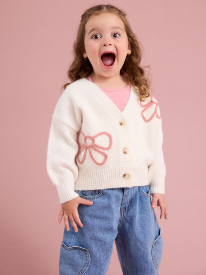 Bailey Bow Stitch Cardigan - TULLABEE