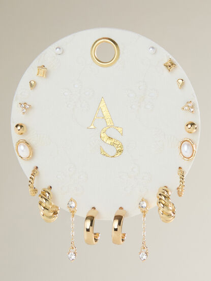 18K Gold Eyelet Earring Set - TULLABEE