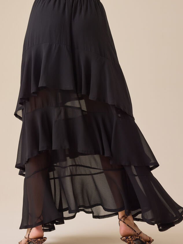 Kirsten Tiered Midi Skirt Detail 5 - TULLABEE