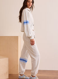 99 Lineup Striped Hoodie Detail 4 - TULLABEE