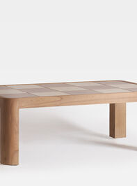 Audrey Wood Coffee Table Pink Detail 3 - TULLABEE