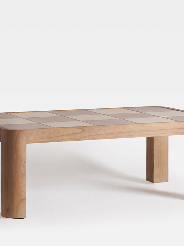 Audrey Wood Coffee Table Pink Detail 3 - TULLABEE