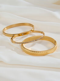 Eloise 3PK Ribbed Bangle - TULLABEE