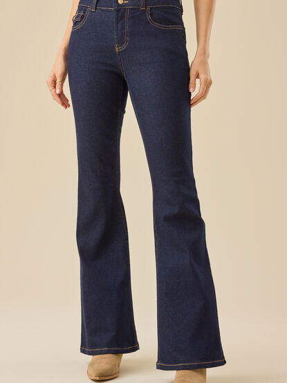 Riven Boot-Cut Jeans - TULLABEE