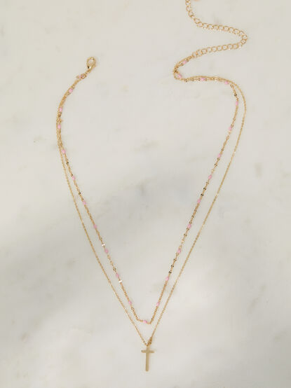 Blush Blessings Charm Necklace - TULLABEE