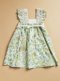 Sunday Toddler Floral Dress Detail 3 - TULLABEE