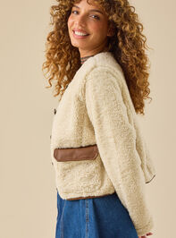 Emberly Fur Jacket Detail 4 - TULLABEE