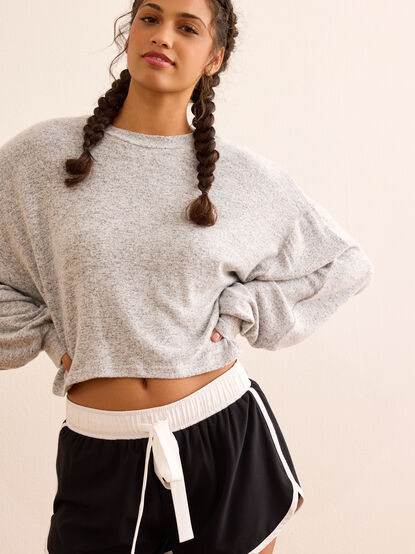 Soft Horizon Balloon Sleeve Tee - TULLABEE