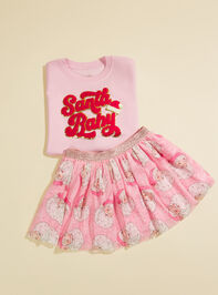 Retro Santa Tutu Detail 2 - TULLABEE