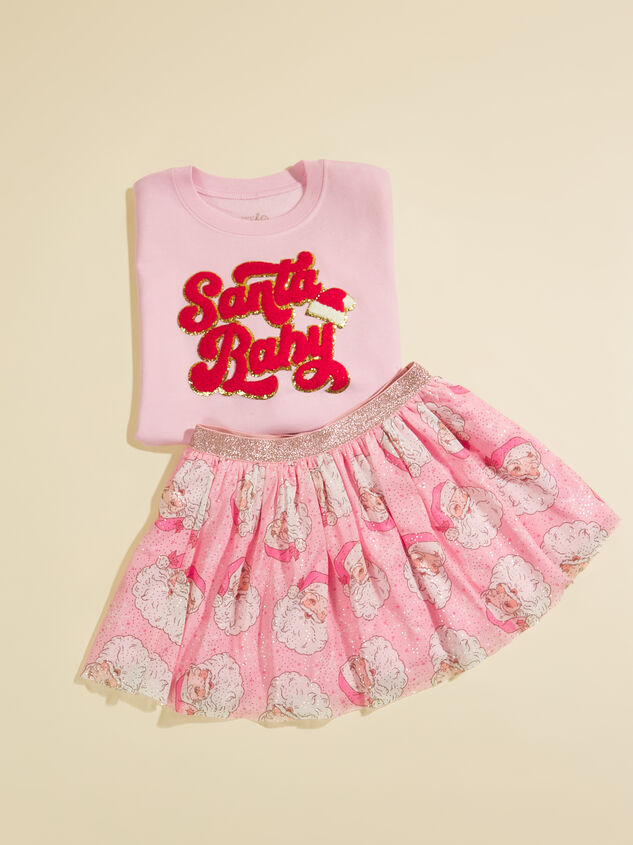 Retro Santa Tutu Detail 2 - TULLABEE