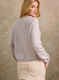 Brighton Cashmere Roll Neck Cardigan Detail 6 - TULLABEE