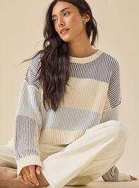 Sloane Ribbed Striped Sweater - TULLABEE
