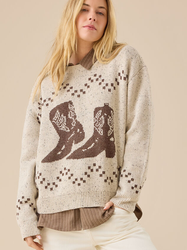 Cowboy Boot Grandpa Sweater - TULLABEE