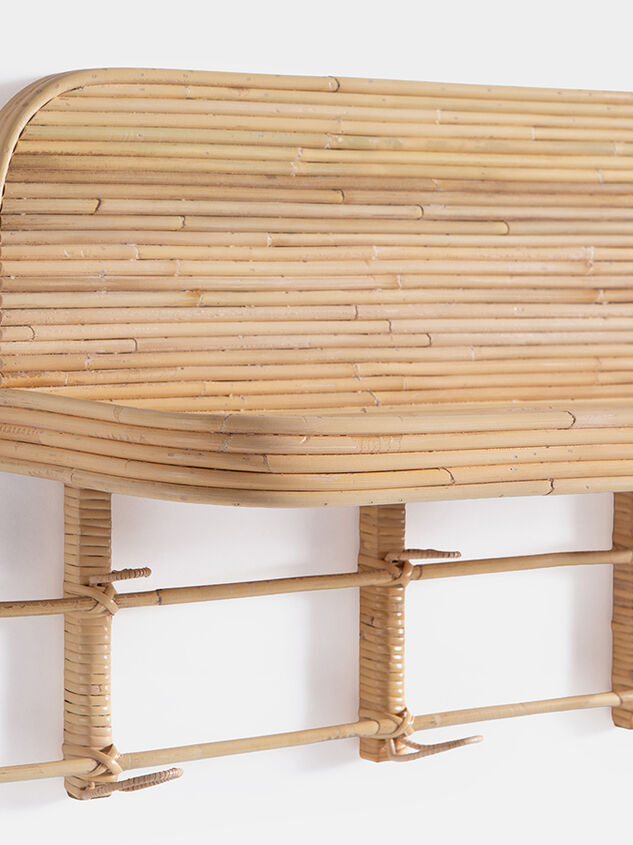 Brennan Rattan Wall Shelf Detail 5 - TULLABEE