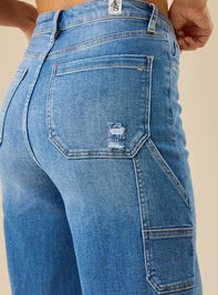 Gwen Cropped Wide Leg Jeans Detail 3 - TULLABEE