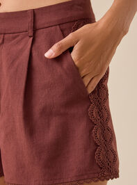 Avery Linen Short Detail 2 - TULLABEE