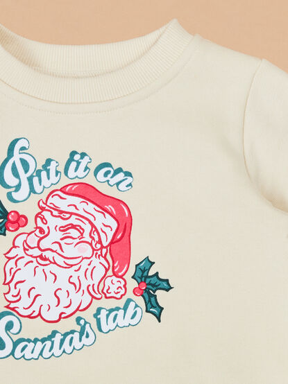 Put it on Santa's Tab Bubble - TULLABEE
