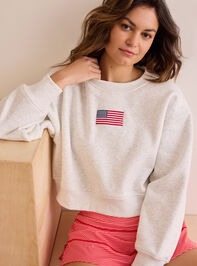 Stars And Stripes Pullover Detail 2 - TULLABEE