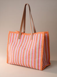 Tangerine Dreams Tote Bag Detail 3 - TULLABEE