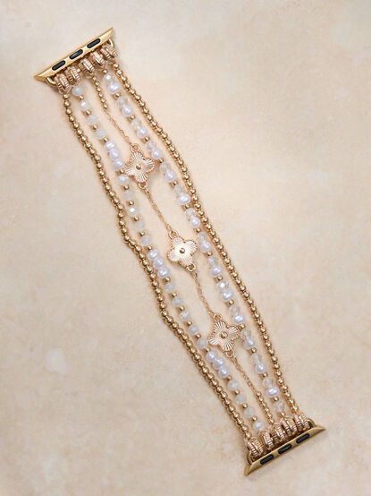 Beaded Clover Smart Watch Band - TULLABEE