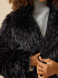 Elle Fur Jacket Detail 2 - TULLABEE