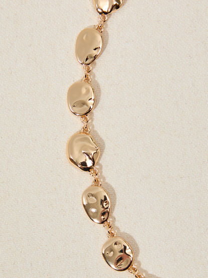 Hammered Organic Coin Choker - TULLABEE