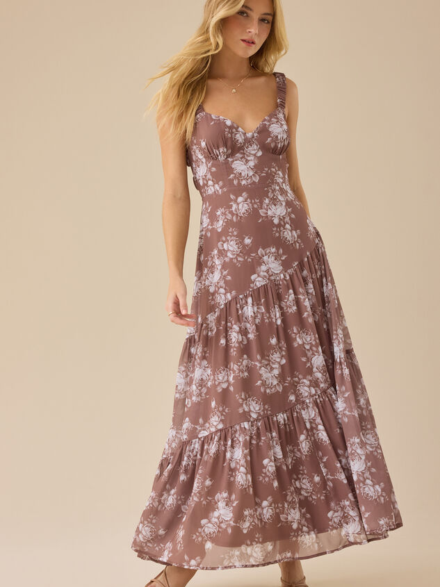 Lacy Floral Maxi Dress - TULLABEE
