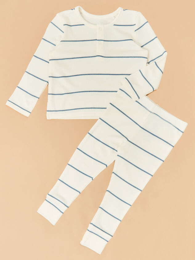 Henley Striped Lounge Set - TULLABEE