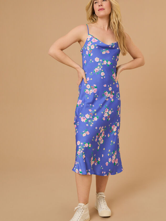 Mayra Floral Midi Dress Detail 3 - TULLABEE