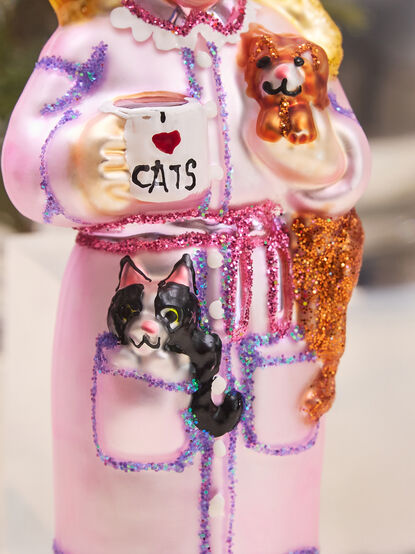 Cat Lady Ornament - TULLABEE