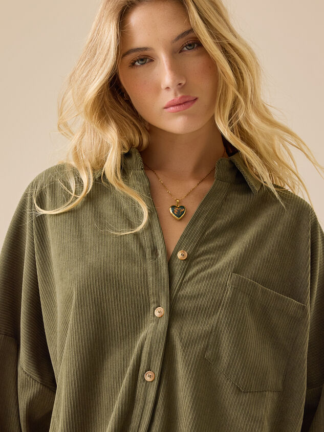 Merida Corduroy Button Down Detail 2 - TULLABEE