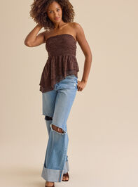 Ivy Asymmetrical Lace Tube Detail 4 - TULLABEE