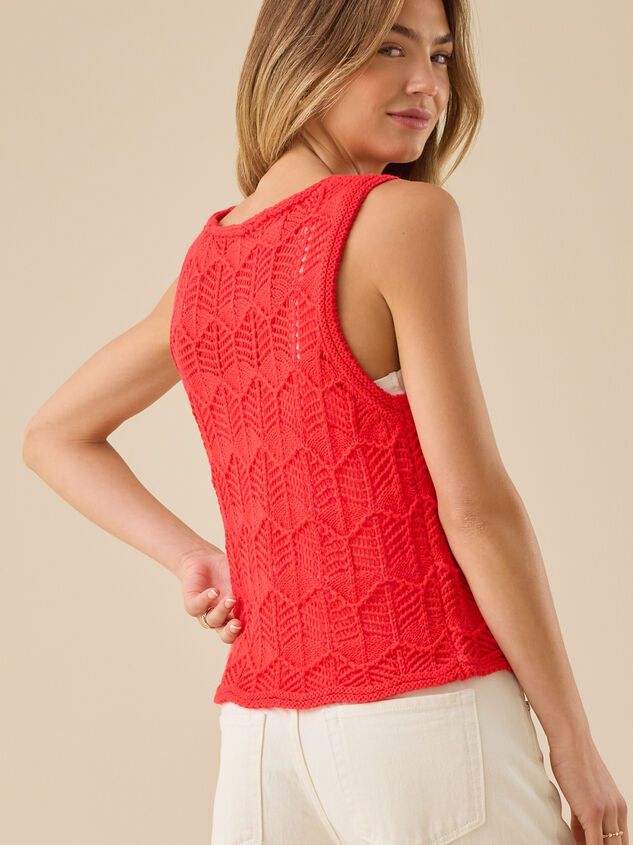 Elowen Crochet Tie Front Top Detail 5 - TULLABEE