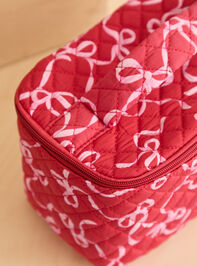 Cecile Quilted Makeup Bag Detail 3 - TULLABEE