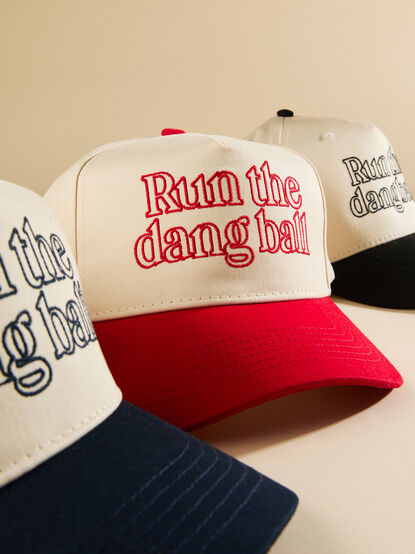 Run The Dang Ball Trucker Hat - TULLABEE